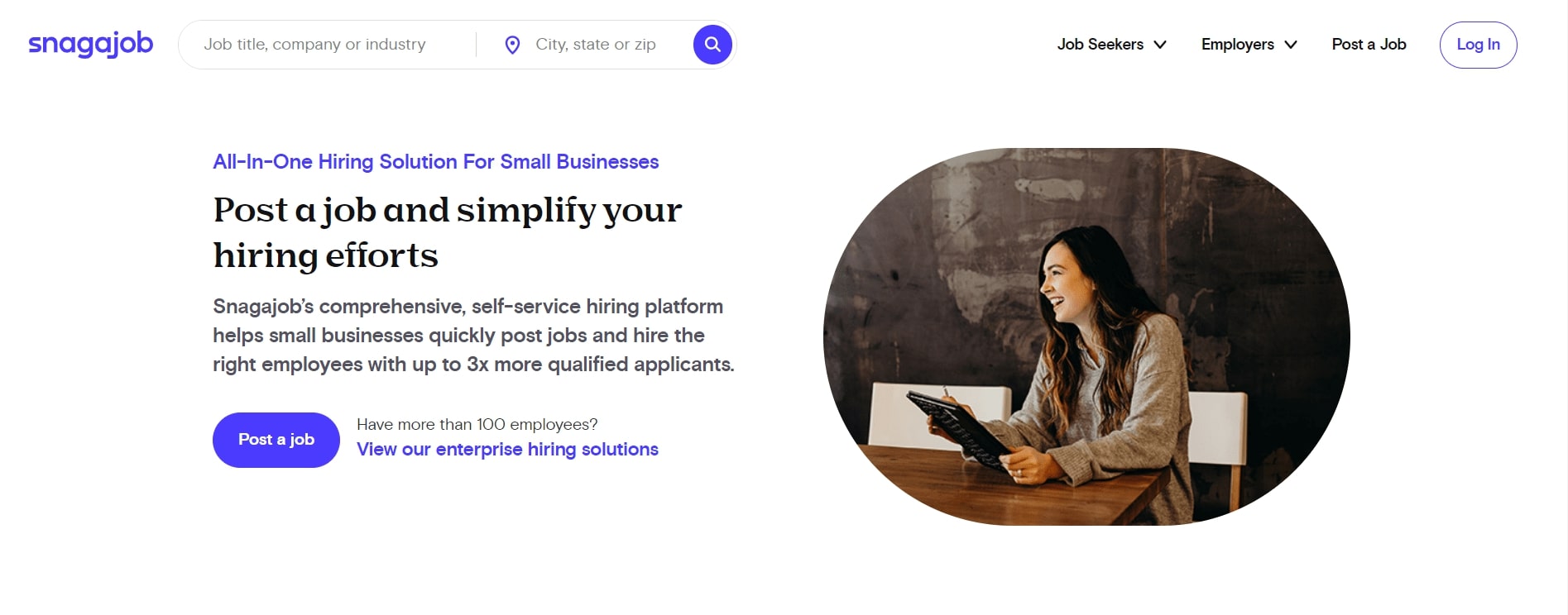 Snagajob homepage