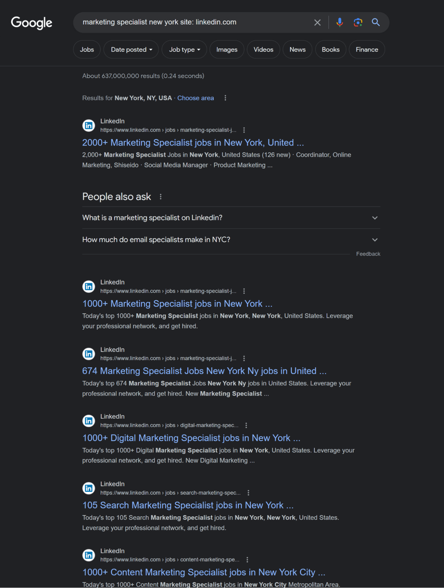 Using a site search syntax in a boolean search on Google